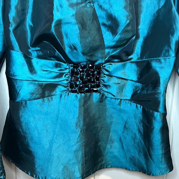 signature by Larry Levine formal turquoise blue - Picture 3 of 10